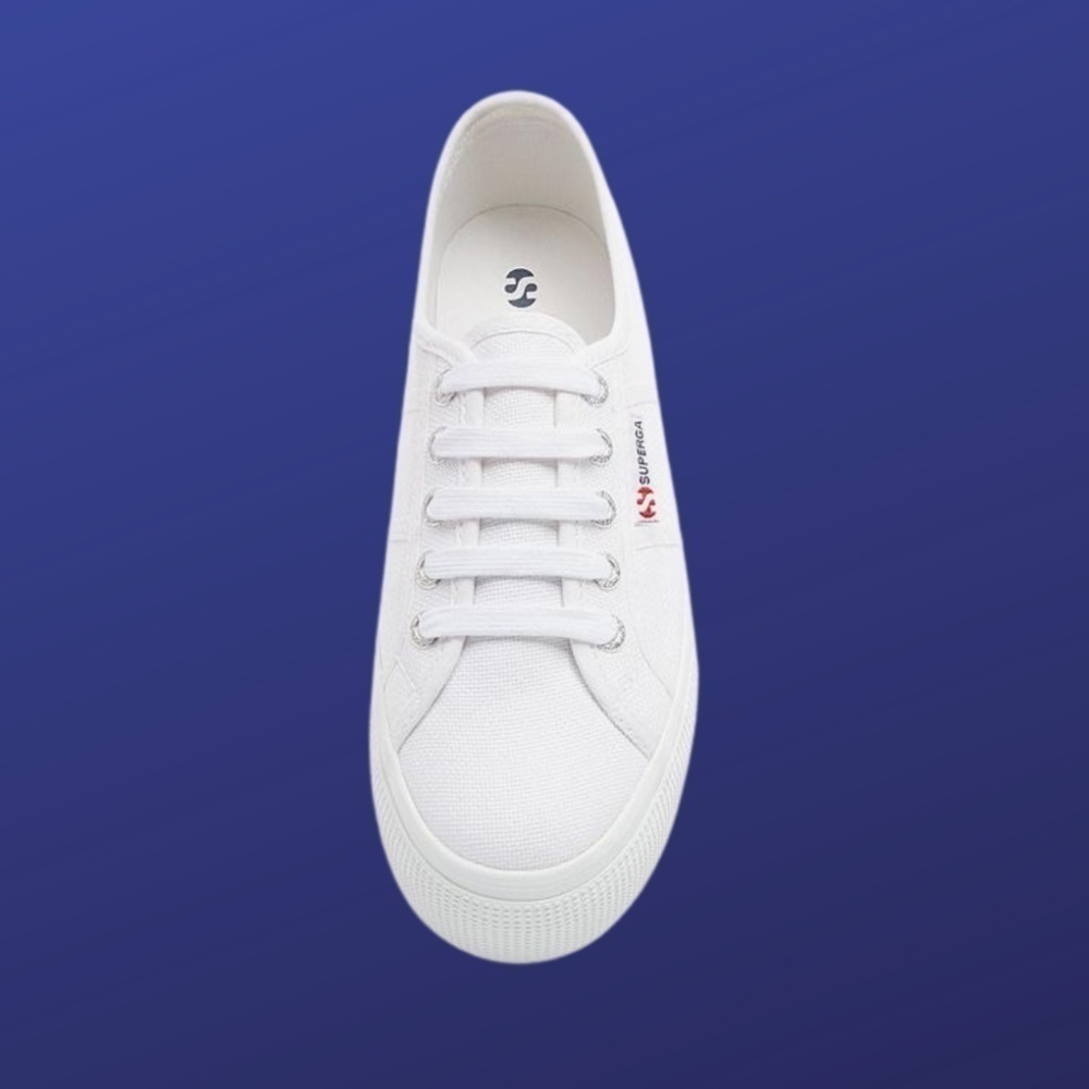 Superga 2790 Linea Low Top Platform Sneaker, WHITE, Women’s Size 9.5, NWB - Picture 2 of 14
